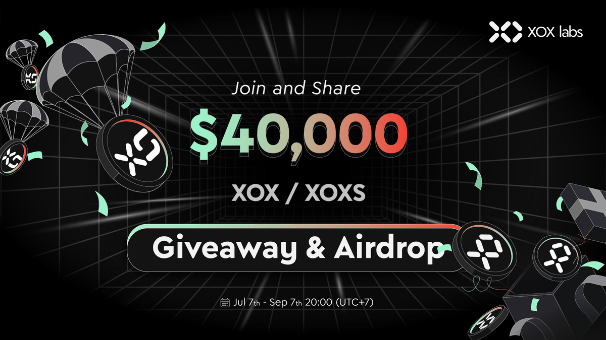AirdropsGun's tweet photo. 🚀 Giveaway: XOX Labs
💰 Value: $20,000 worth $XOX + 20,000 $XOXS
🎁 Referral: Yes
📆 End Date: 8th September, 2023
⏳ Distribution Date: TBA

🎐 Giveaway Link: https://t.co/stNqDceTQa

@Xox_Labs #AirdropsGun #Giveaway #XOX #XOXS #DYOR #NFA #Cryptocurrency #ETH https://t.co/1TyMtq8g3P