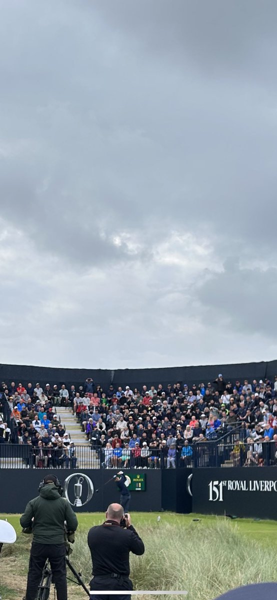 How awesome is this!  
⁦<a href="/matthew_jordan7/">Matthew Jordan</a>⁩ hitting the opening shot at the 151st <a href="/TheOpen/">The Open</a> at his home club <a href="/RLGCHoylake/">Royal Liverpool Golf Club</a> in his home town #Hoylake 
#livingthedream