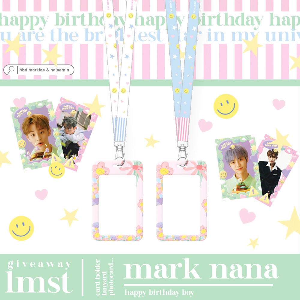lemonster_lemon's tweet photo. 𝓅𝓁𝓈 𝓇𝓉 ✩
𝒉𝒂𝒑𝒑𝒚 𝒎𝒂𝒓𝒌𝒍𝒆𝒆 &amp; 𝒋𝒂𝒆𝒎𝒊𝒏 𝒅𝒂𝒚
🐯🐰💖
giveaway 8set
❣️ card holder+lanyard+photocard (mark4set &amp; jm4set)
google forms : 8pm (2aug23-mark , 13aug23-jm)
🛟 shipping : 35thb
🎧 สุ่มจาก rt 1set สุ่มหลังวันเกิดแจมินนะคะ
#HAPPYMARKLEEDAY #HAPPYJAEMINDAY https://t.co/k5p4lYQaC7