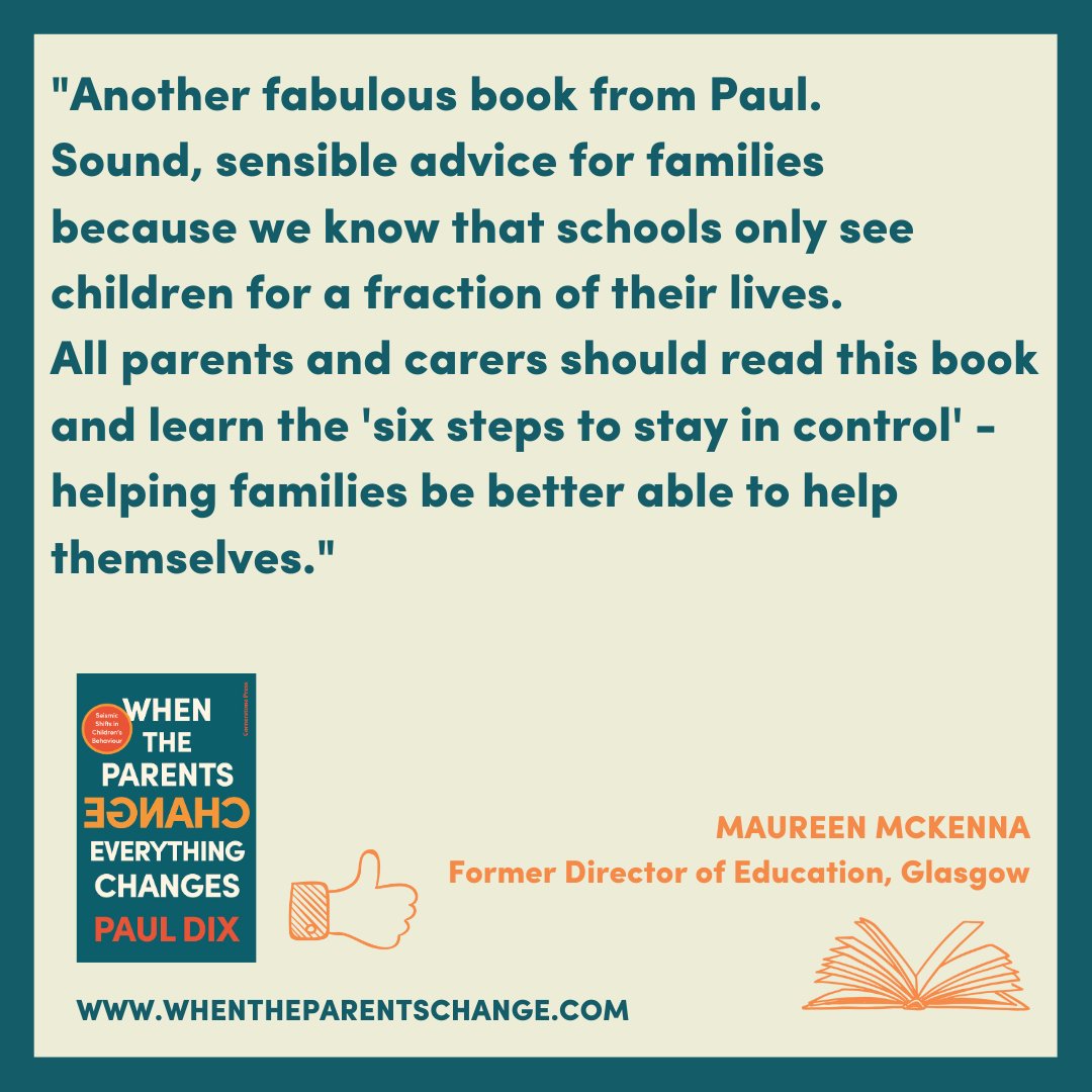 ParentsChange's tweet photo. Thank you @maureen0207 for taking the time to read an early copy of Paul Dix's new parenting book, When The Parents Change, Everything Changes.

We are very grateful for your positive feedback.💚

#WhenTheParentsChangeEverythingChanges #WTPC  #PositiveParenting @pauldixtweets https://t.co/0lrCFGmaVi