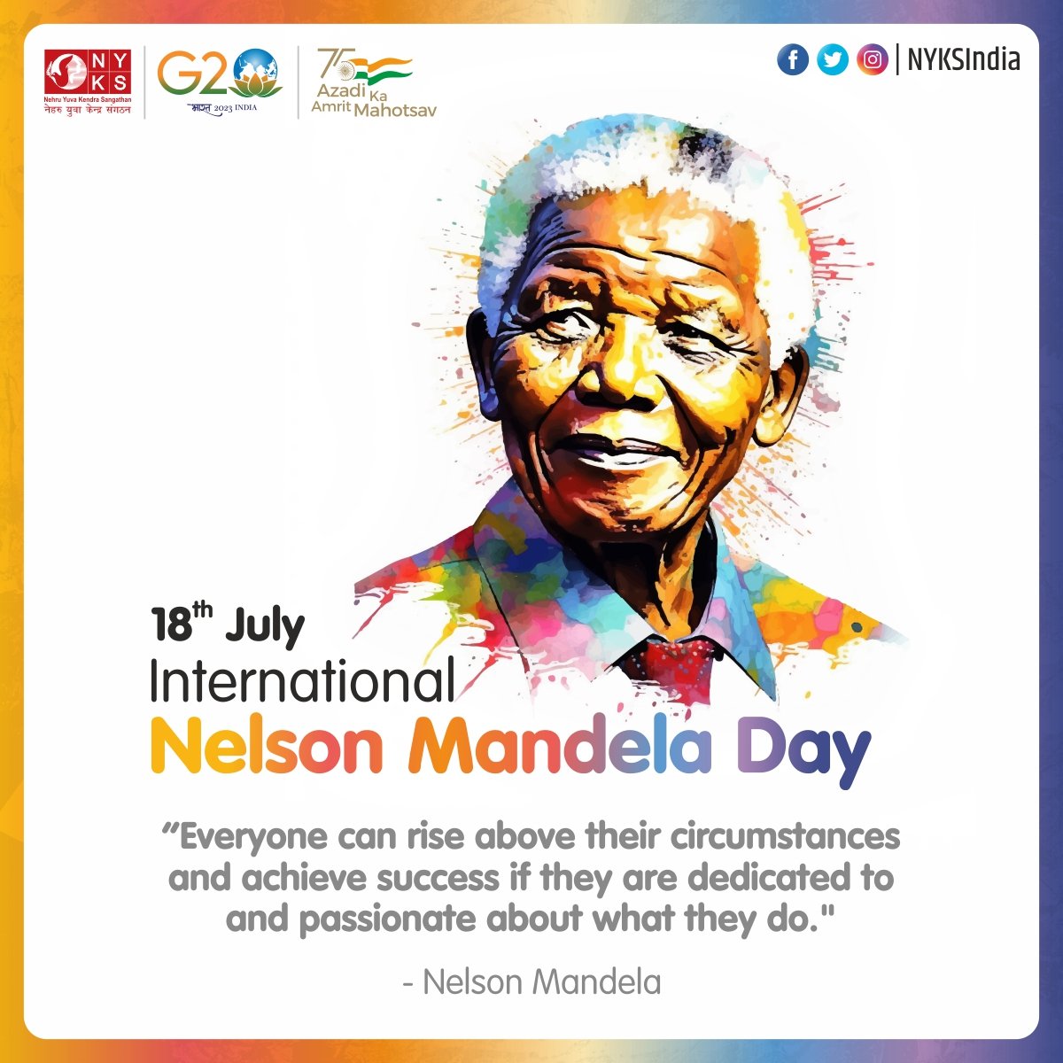 On #MandelaDay & every day, let’s build on this legacy and shape the world into a more peaceful & just place.🕊️ 

#NelsonMandelaDay #NelsonMandelaInternationalDay #NelsonMandela