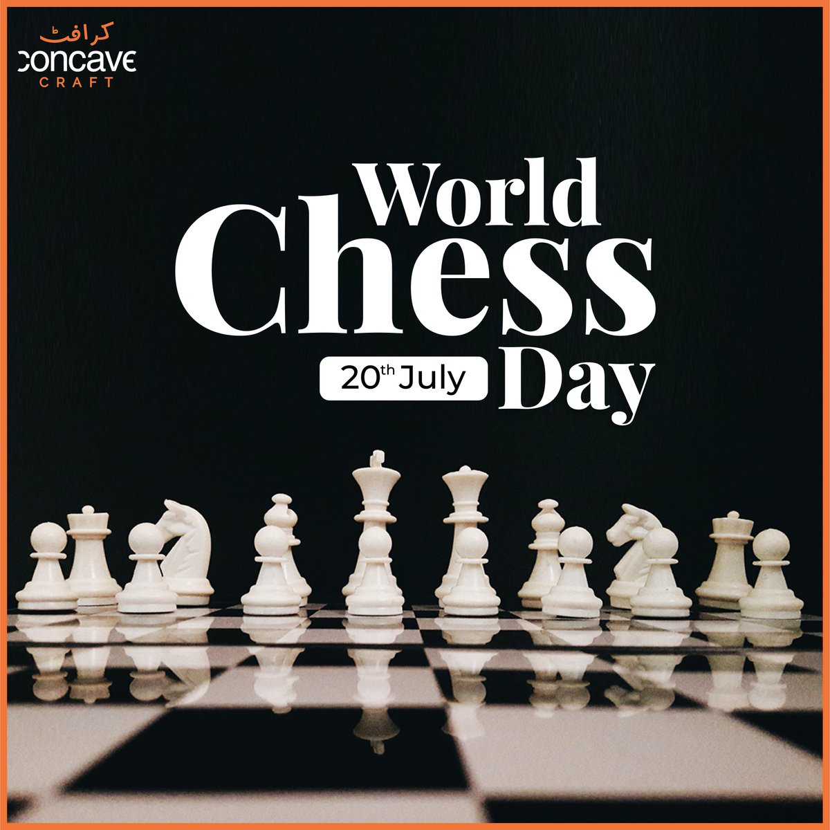 Checkmate your way to victory! Celebrating World Chess Day, where minds meet, strategies clash, and kings fall. Join the global chess community and make your move!
#WorldChessDay #CheckmateCelebration #ChessMastersUnite #ChessPassion#ChessChampions#StrategyInMotion #ConcaveCraft