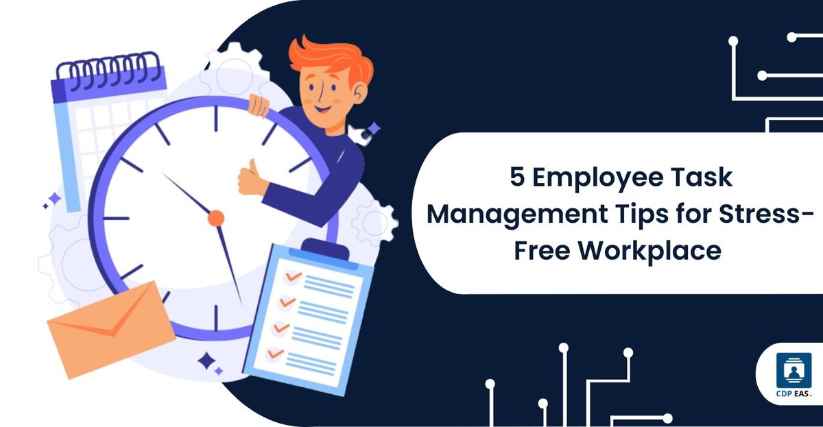 CDP_India's tweet photo. 🚀 Boost Workplace Efficiency with These 5 Task Management Tips! 📝 Discover stress-free ways to streamline employee tasks and create a productive work environment. 💼
Visit our website to read the full blog post 
https://t.co/clBiH8CRfG https://t.co/A5kTOSZuCL