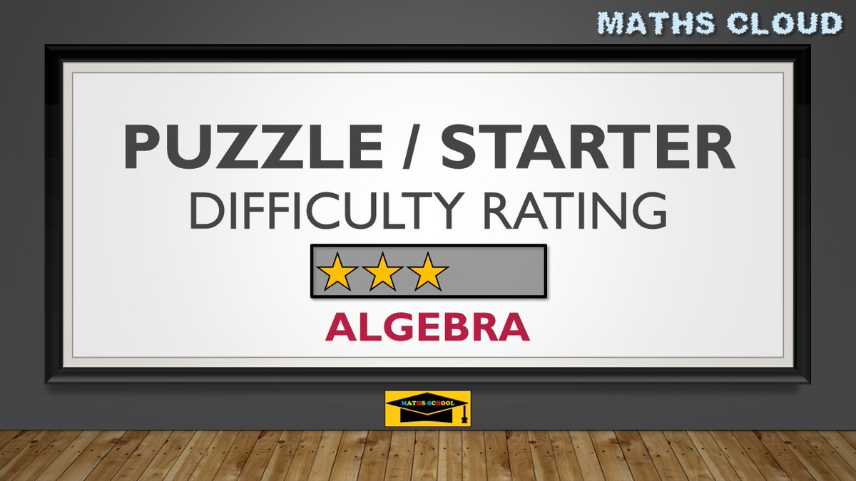 mathscloud's tweet image. Daily Starter / Puzzle : Solve the equation to find the correct match : postly.app/33XU #Maths #GCSE #Starters #Puzzle #DailyPuzzle #MathsCloud