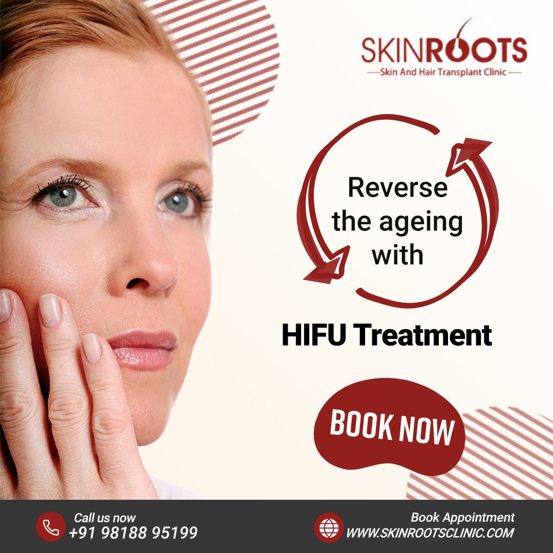 SkinRootsClinic's tweet photo. Say goodbye to wrinkles and sagging and hello to a more youthful you! 💫💆‍♀️

Experience the power of high-intensity focused ultrasound to lift, tighten, and rejuvenate your skin.✨

📞Call us at +91-87003-53466
.
.
#Skinroots #HIFUTreatment #YouthfulGlow #RadiantSkin #BookNow https://t.co/sb2x5MOTsw