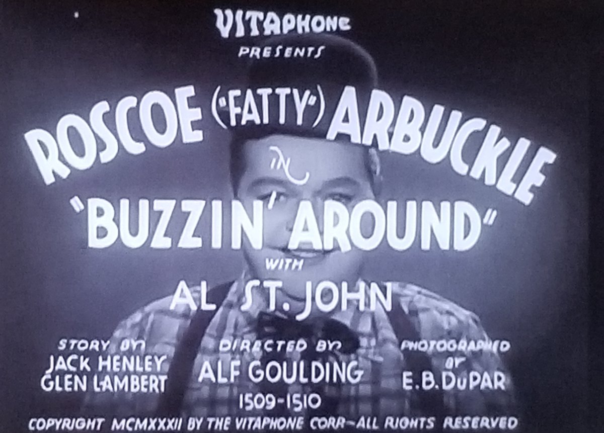 #NowWatching #267 'Buzzin' Around' (1933) with #RoscoeFattyArbuckle #ClassicMovies #ClassicFilms #OldHollywood #TCM #TCMParty #SilentSundayNights #SilentMovies #SilentFilms #2023MyMovieList #SaveTCM