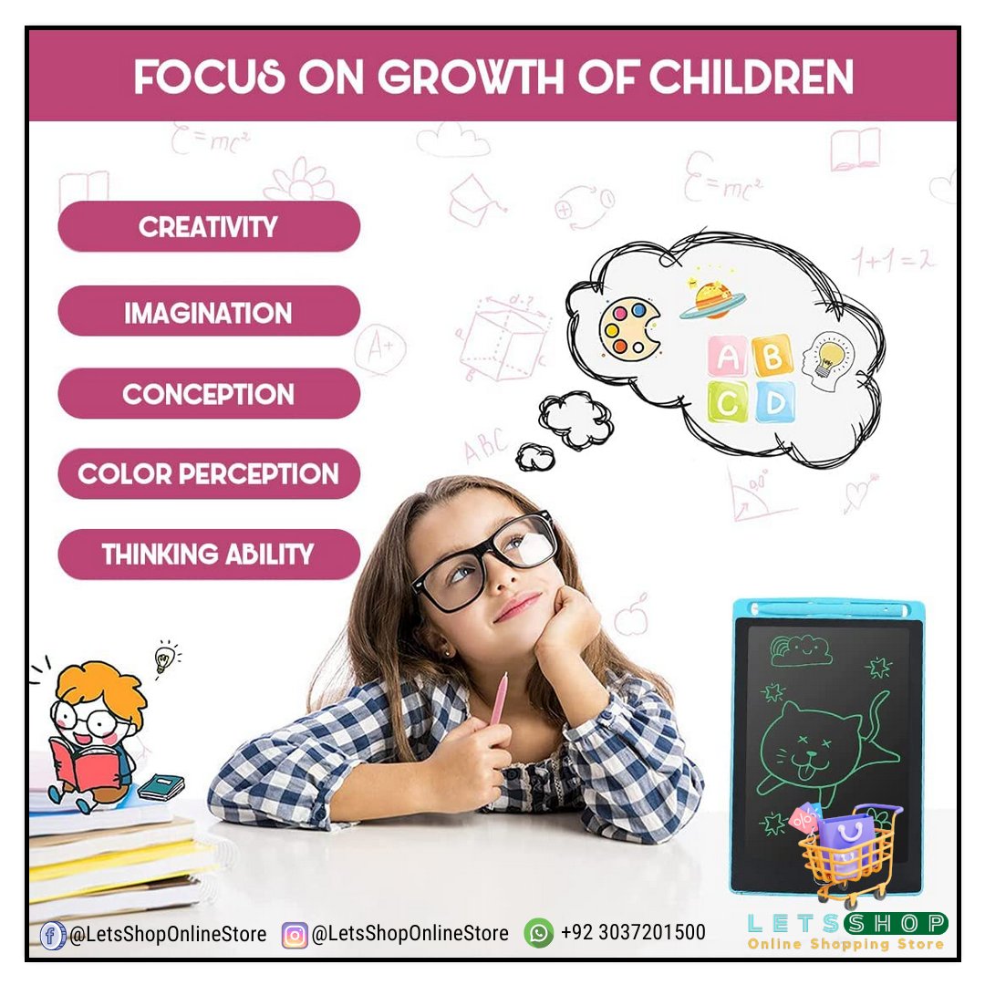 LSOStore's tweet photo. 8.5" LCD Writing Tablet For kids • Drawing Tablet • Drawing Board || اب بچوں کو موباٸل کی جگہ راٸٹنگ ٹیبلٹ دیں

✮PRICE:     1099/- Rupees Only
✮Free Home Delivery
✮Cash On Delivery

آرڈر کرنے کے لیے نیچے دیے گئے لنک پر کلک کریں۔
☛WhatsApp: https://t.co/Bw8g9e6jtN https://t.co/7PXPMoW9ym