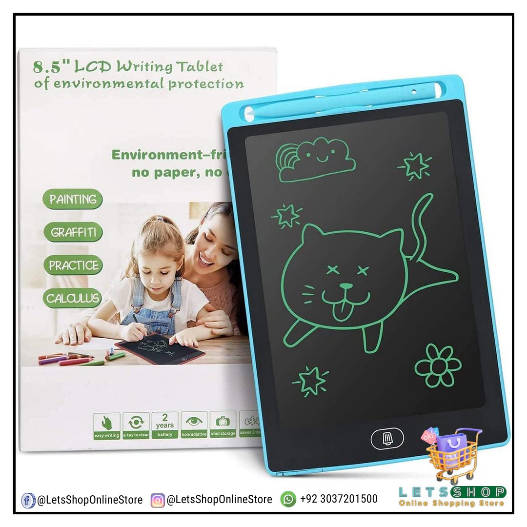 LSOStore's tweet photo. 8.5" LCD Writing Tablet For kids • Drawing Tablet • Drawing Board || اب بچوں کو موباٸل کی جگہ راٸٹنگ ٹیبلٹ دیں
✮PRICE:     1099/- Rupees Only

✮Free Home Delivery
✮Cash On Delivery
آرڈر کرنے کے لیے نیچے دیے گئے لنک پر کلک کریں۔

☛WhatsApp: https://t.co/Bw8g9e6jtN https://t.co/qGI1hOvi93