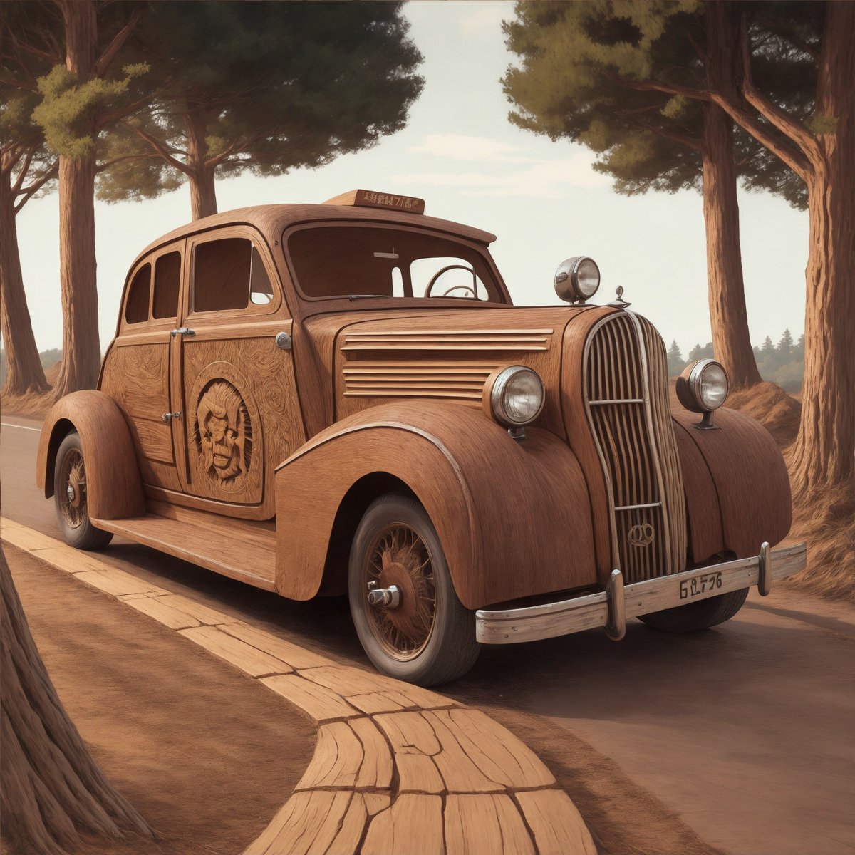 🪵Wood Cut🪵
Available on <a href="/opensea/">OpenSea</a> 
>>>>>>
A wooden old car is so beautiful in wood cutting style yet 😍
Price : 0.5 MATIC
1/1 Editions
>>>>>>
#NFT #nftcollector #AI #NFTCollection #NFTCommumity #NFTartworks
>>>>>>
Link👇
opensea.io/assets/matic/0…