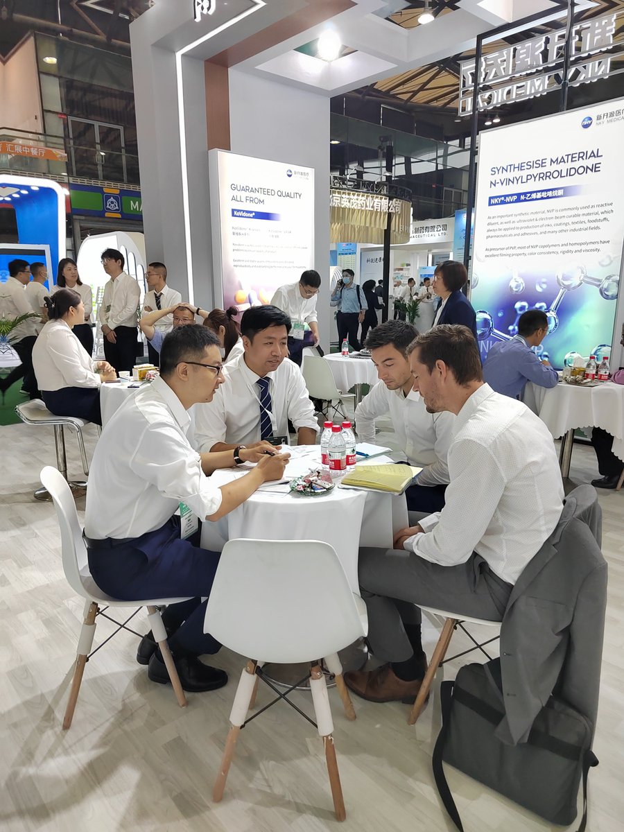 BoaiNKY's tweet photo. June 18th-21st, there was many customers and agents where they came from different countries, we was glad to meet and had a communication with you on ShangHai CPHI！🥰📷 🥰 https://t.co/lKJPzQLeT2