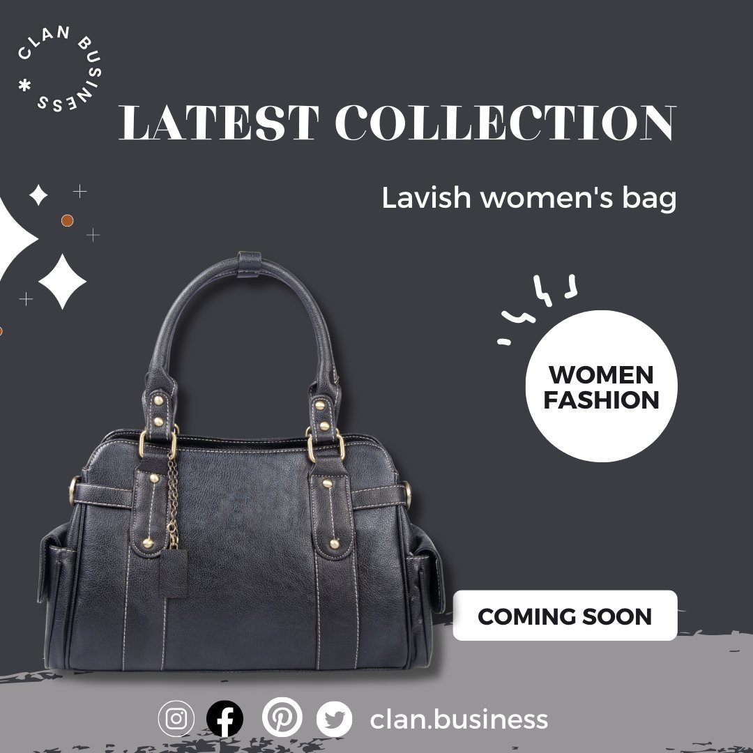 'A touch of elegance, a dash of style. Our fashionable bag completes your look effortlessly. 👜✨

'Carry confidence wherever you go. Our trendy bag is the perfect statement piece for every fashionista. 💁‍♀️💼

#clanbusiness #FashionableBags #ElegantStyle #TrendyBags