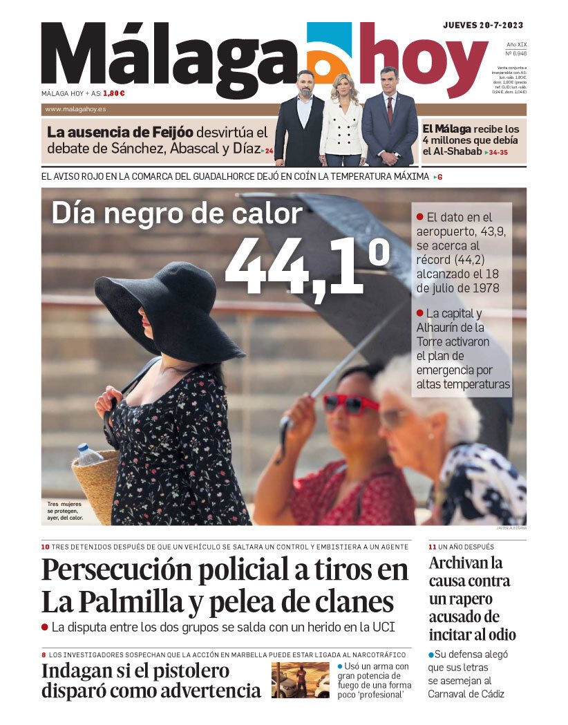 PyTMalaga's tweet photo. ¡Buenos días! ¿Contentos por haber batido ayer un récord? Málaga se asa. Ahora lo comentamos. https://t.co/S15eFFteqV