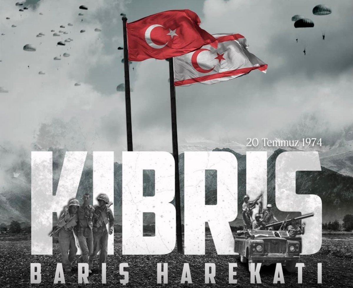 _omerbudak_'s tweet photo. Kıbrıs Barış Harekatı’nın 49. yılında “20 Temmuz Barış ve Özgürlük Bayramı”nı kutluyor, Kıbrıs’ın bağımsızlığı uğruna şehit olan kahramanlarımızı rahmet ve dua ile yad ediyorum.
Kıbrıs Türk'tür Türk Kalacak!
#20Temmuz1974 #Cyprus https://t.co/uRpTTkspGU