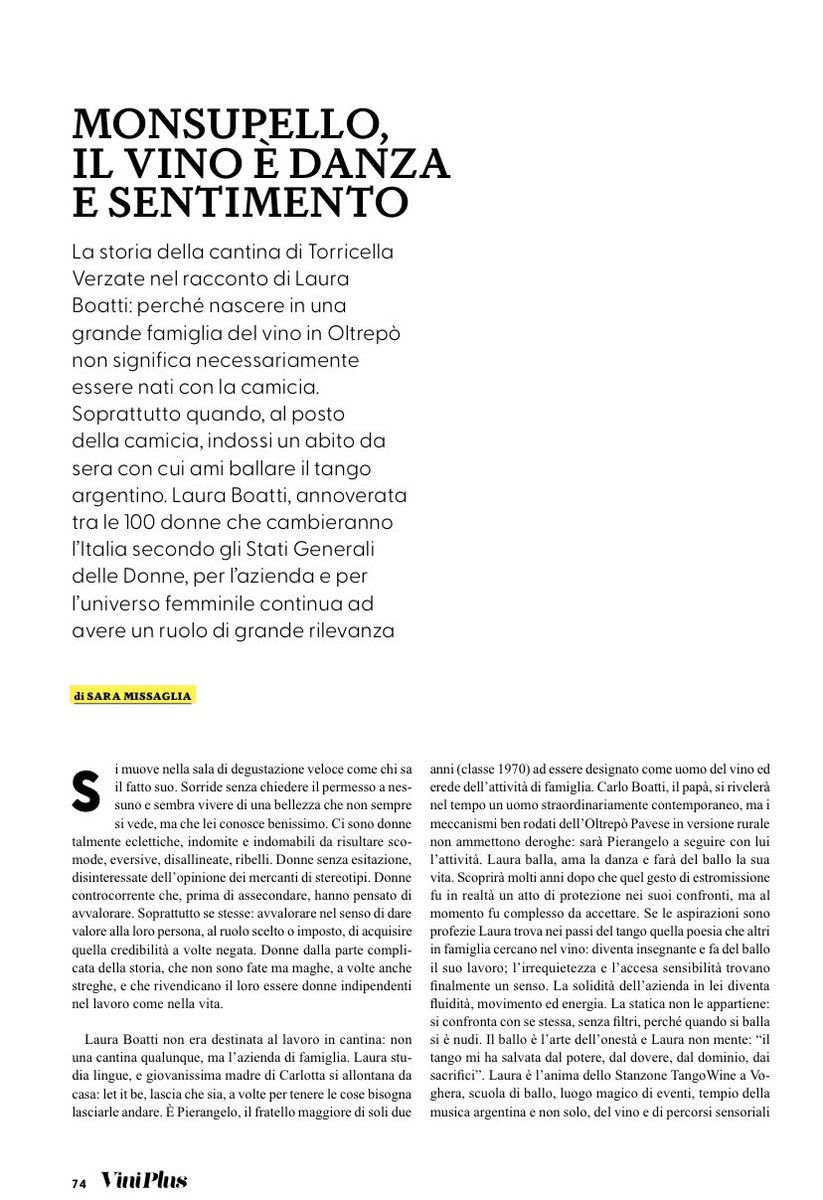 missaglia_sara's tweet photo. 📚Ri-Generazioni: la storia delle grandi famiglie del vino di Lombardia in una rubrica fatta di vino ed emozioni all’interno di Viniplus di Lombardia: nell’ultimo numero ho intervistato Laura Boatti di @monsupello.
.
#aislombardia #viniplus
@AisLombardia https://t.co/VdRPnEp4xV
