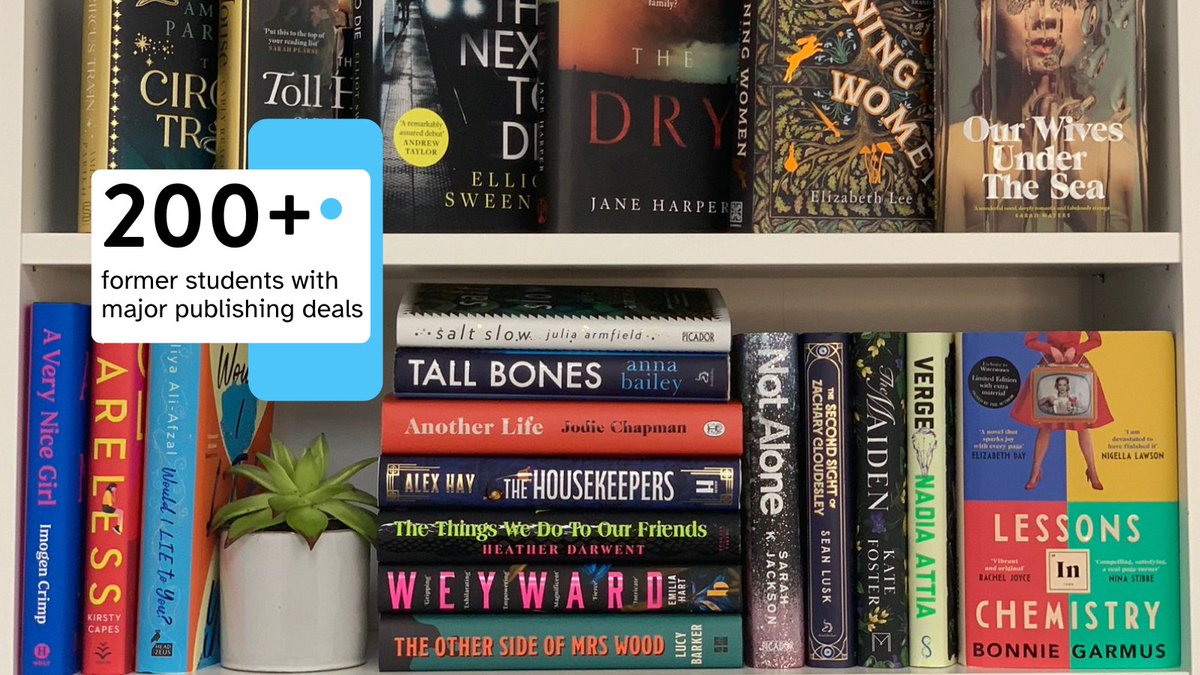cbcreative's tweet image. Over 200 of our creative writing students have gone on to get major publishing deals! 📚 🎉 

Success stories from our courses include international bestsellers and awarding-winning novelists. Find out more: curtisbrowncreative.co.uk/celebrating-20…