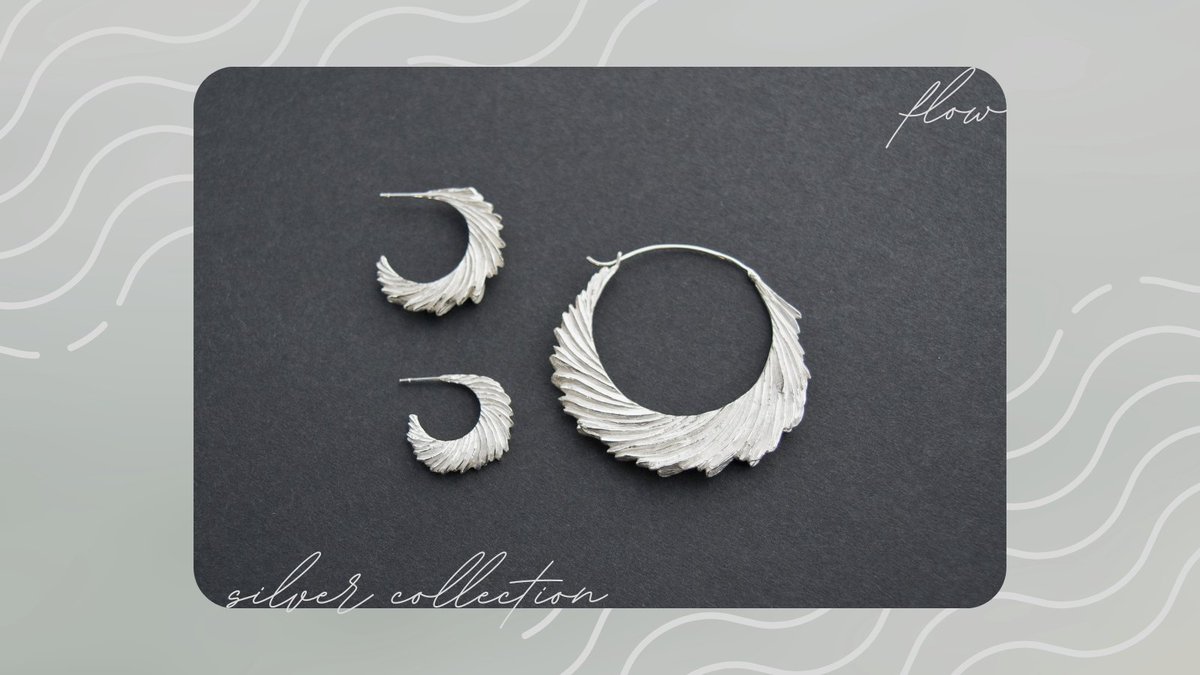 🌊 Choose your everyday elegance!
@dkondrasovaite's sculptural silver Flow earrings are available in three sizes, meaning there will definitely be a pair perfect for you!

#everydayelegance #silver #earrings #everydayjewellery #jewellery #giftideas #ocean #madeinbirmingham