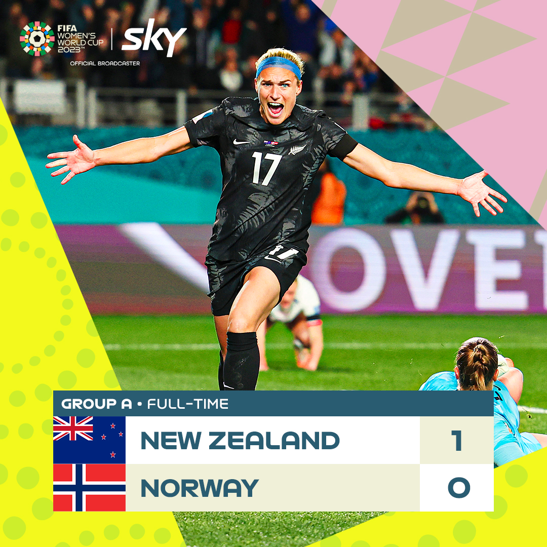 skysportnz's tweet photo. HISTORY! ⚽ 🇳🇿
The Football Ferns open the #FIFAWWC with a MASSIVE win 😍 https://t.co/kDLLVRQwsP