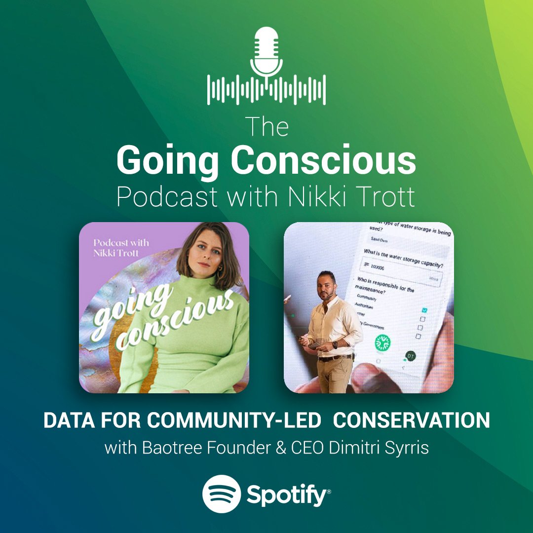 🎧 Excited to tune in to the Going Conscious podcast with host Nikki Trott! Our Founder &amp; CEO, <a href="/DimitriSyrris/">Dimitri Tree Syrris</a>, discusses automating relationships between organizations, communities, and nature. 

➡️ Listen to Podcast 🔗 open.spotify.com/episode/1Xn30L…

#GoingConsciousPodcast