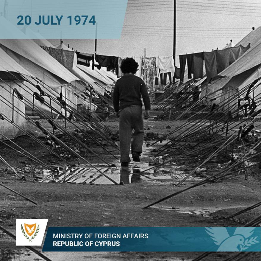 #OTD 1974

Cyprus woke up to invading troops.

Turkey’s illegal actions tore our country apart.

To this day, Cyprus remains divided with a 1/3 of its territory under occupation.

This is not the future we want. Our vision is for a reunified 🇨🇾 for the benefit of all Cypriots.