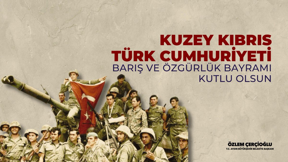 OZLEM_CERCIOGLU's tweet photo. Kuzey Kıbrıs Türk Cumhuriyeti’nin Barış ve Özgürlük Bayramı kutlu olsun.

#KıbrısBarışHarekatı’nın 49. yıl dönümünde kahraman şehitlerimizi ve gazilerimizi minnetle anıyorum. https://t.co/z0wZLP81W4