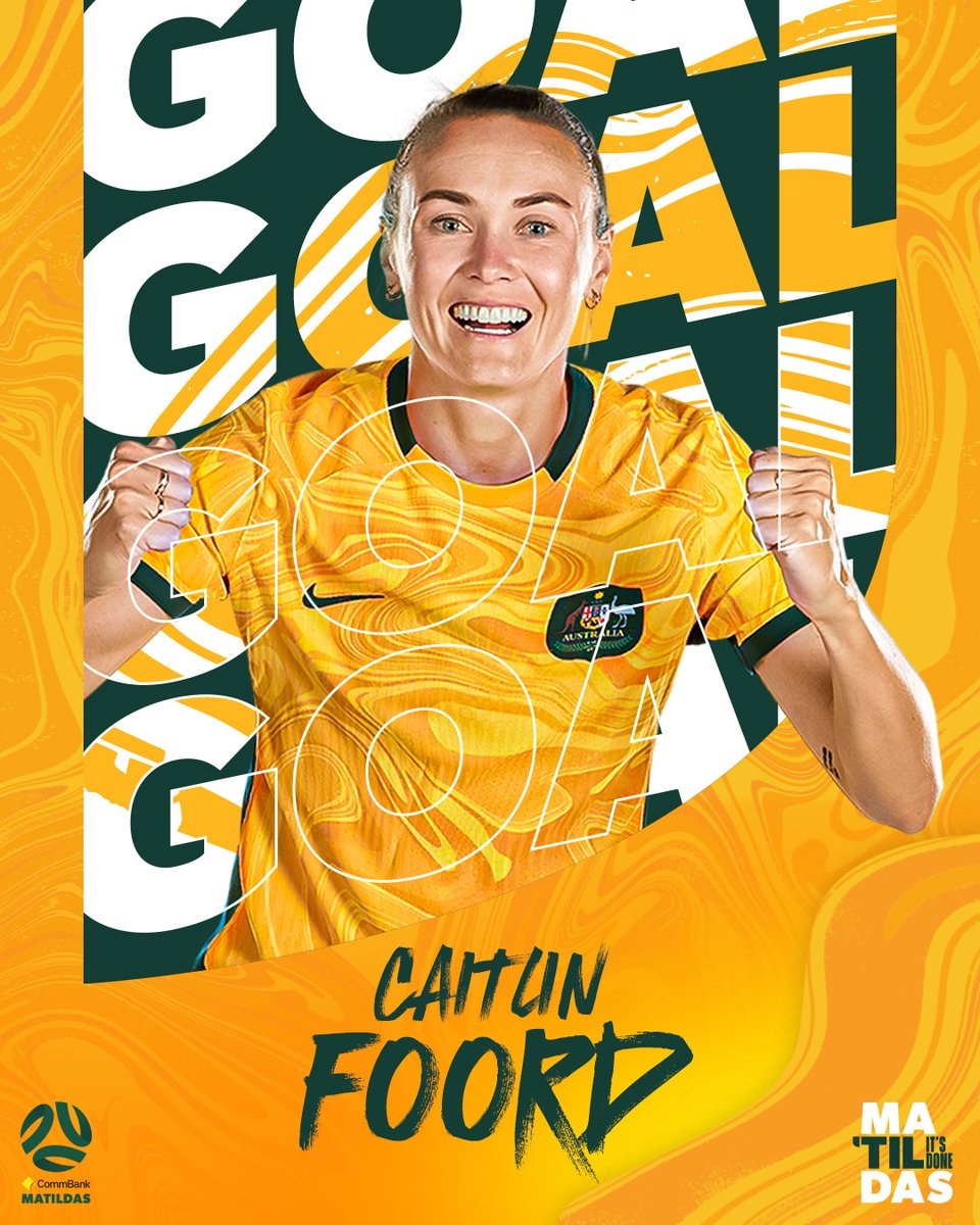 29' GOOOAALLLLLL!!! 

WE LEAD! 

Caitlin Foord makes no mistake after being played through by a stunning Mary Fowler through ball! 

#Matildas #FIFAWWC #TilitDone