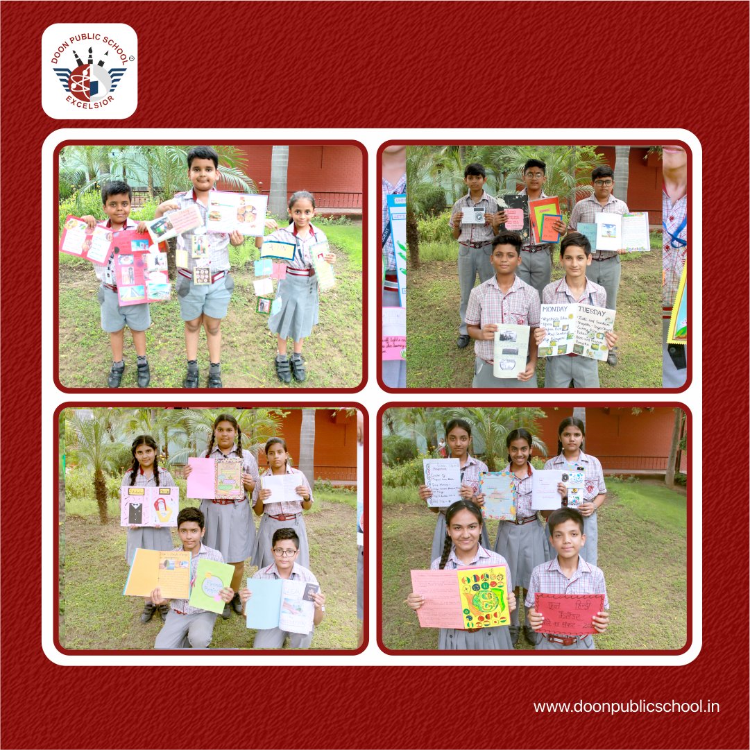 DoonPublicScho4's tweet photo. A glimpse into the creative masterpieces forged through the summer break - Doon Public School students set to amaze with their awe-inspiring summer holiday homework!. 💁♀️📖🧮
#DoonPublicSchool #summerbreaks #summersholiday #holidayhomework #learningexperience #educational https://t.co/lS2K9ZaMNb