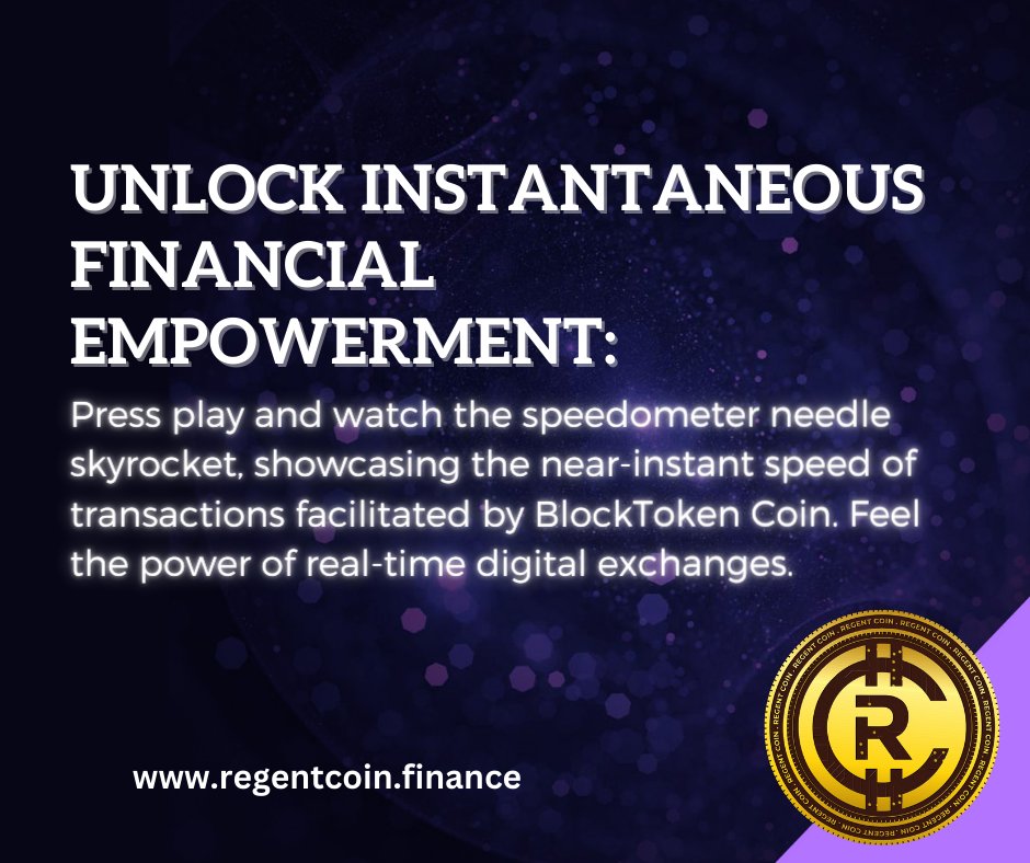 regent_coin's tweet photo. Experience the Efficiency of Instantaneous Transactions
.
.
Join us now
.
Website- https://t.co/83GrVbLMii
.
.
.
#cryptochannel #london #unitedkingdom #dubai #profitsonline #cryptoonline #cryptocurrencychannel #earnwithus #earnmore #dailyearnings #CryptoListing #Blockchain #Cryptocurrency