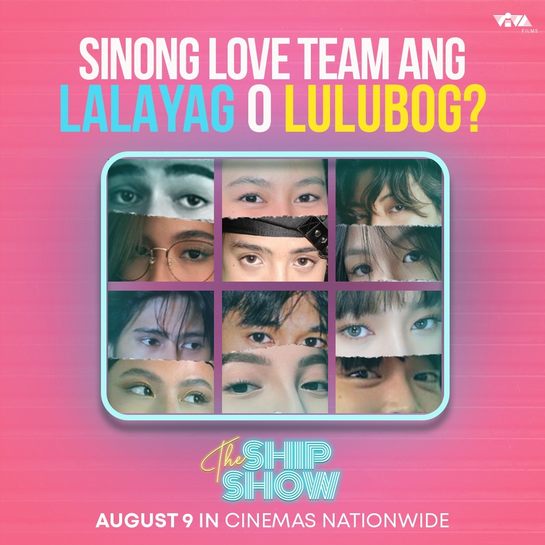 VIVA_Films's tweet photo. 6 LOVE TEAMS. 12 CONTESTANTS.
Sino ang lalayag?

'THE SHIP SHOW'. From the writer-director of '100 TULA PARA KAY STELLA', and 'EXPENSIVE CANDY', Jason Paul Laxamana.

AUGUST 9 IN CINEMAS NATIONWIDE!

#TheShipShow #MarVen #JaMi #Pangs #CaBin #MarLaine #AshTom https://t.co/z71fPpcKUS