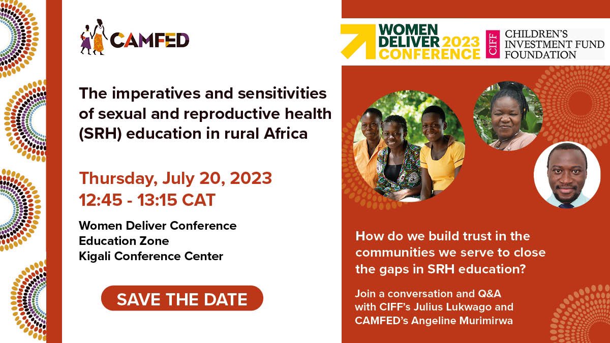 If you are still at #WomenDeliver2023 there is but one more thing worth of yo time today.. please come & join us for a discussion on the imperative & 
sensitivities of sexual &reproductive health #education in rural #Africa could we be doing more & better? What has worked or not?