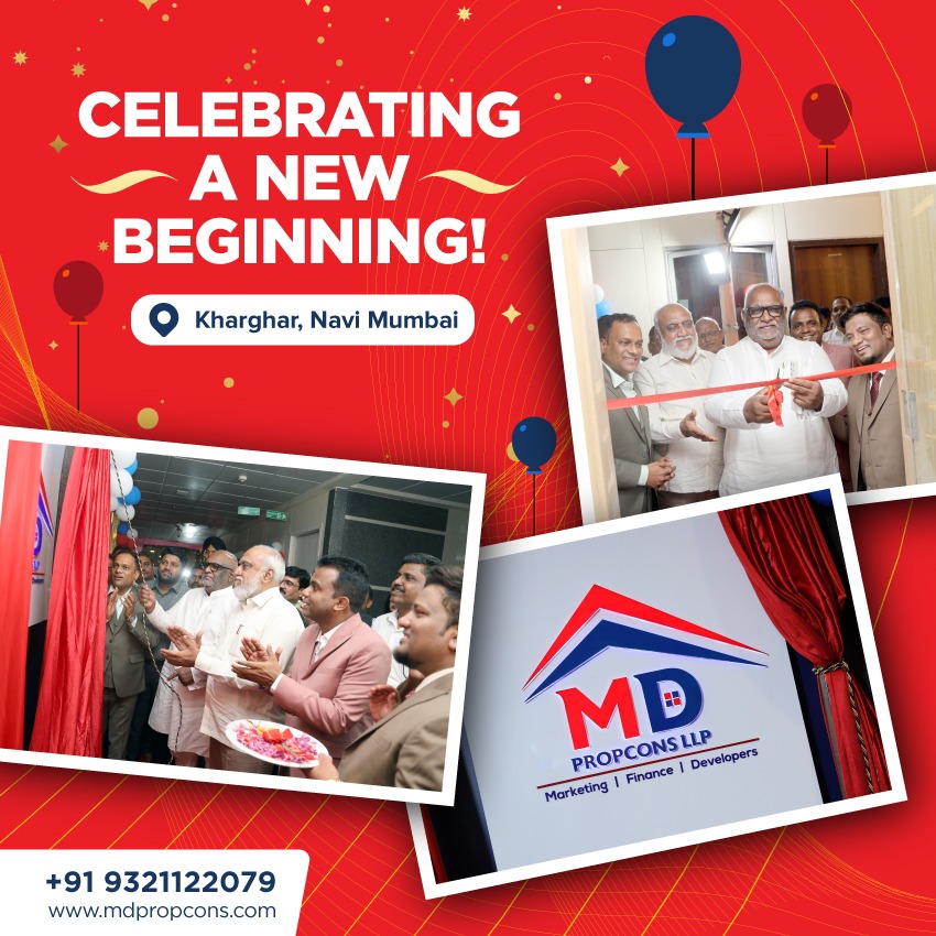 mdpropconsllp's tweet photo. Join us as we inaugurate our latest venture, marking the start of an exciting journey.  

#NewBeginnings #InaugurationDay #MDPropcons #NaviMumbai #Taloja #Navimumbaihomes #RealEstate #HomeForSale #Property #DreamHome https://t.co/wOYEWcWIap