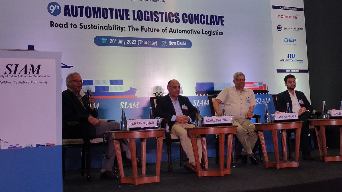 CVmagazine's tweet photo. Panel discussion on Enabling Seamless Goods Transportation in Inter &amp; Intra State Rout to start soon. Stay tuned. 

9th #SIAMLogisticsConclave, #BTNR #RoadToSustainability #AutomotiveLogistics https://t.co/fHSlQaLRwd