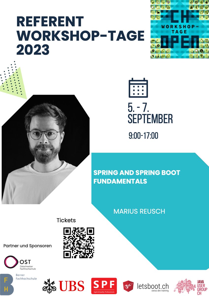 workshoptage.ch/programm-2023/ - Jetzt im Programm stöbern & Frühbucherpreise sichern! Mit @simas_ch Remo Schenker @mariusreusch - #sponsoredby @ost_fh @bfh_hesb @UBSschweiz @SPF_Consulting @letsboot @jugch (7/10) #workshoptage23