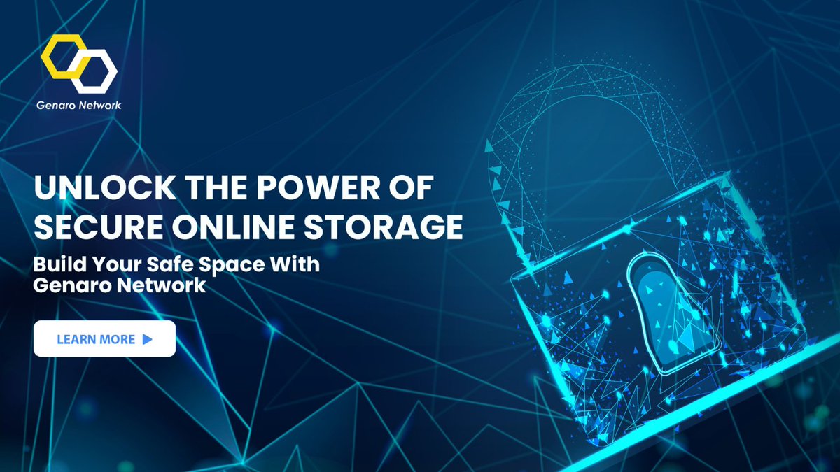 Take control of your data's destiny!
Embrace Genaro Network for secure online storage and peace of mind. 🚀🛡️

#GenaroNetwork #CrossChain #Blockchain #CloudStorage #Clouds #Storage