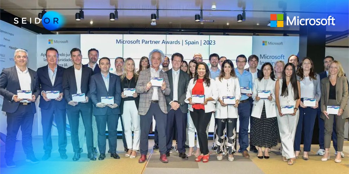 seidor's tweet photo. #Premios
¡Gran noticia! Hemos sido premiados por nuestro #partner @Microsoft  con el merecido "SAP on Azure" en #MicrosoftInspire. 💪🏆
#HumanizandoLaTecnología #Tecnología #Microsoft https://t.co/uze0Xe6xoR