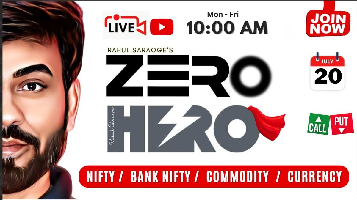 Rahul_Saraoge's tweet photo. 🔥 Join us today at 10.00 AM for an exhilarating Ask Me Anything session on the #stockmarket. 💡
Clear all your market doubts and gain the upper hand in your trading & investments! 🚀
Click here to join : https://t.co/SMcr6QcYkX
#AMA #ValuableInsight https://t.co/Puujkshlg4