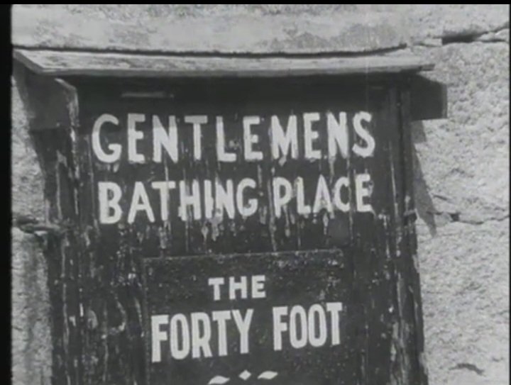 RobLooseCannon's tweet photo. On this day in 1974 the Dublin City Women's Invasion Force violated that most sacred of males spaces...the Forty Foot. 
The beloved bathing area in Sandycove had been a bastion of men-only swimming for decades. https://t.co/PYUwuFe2QU