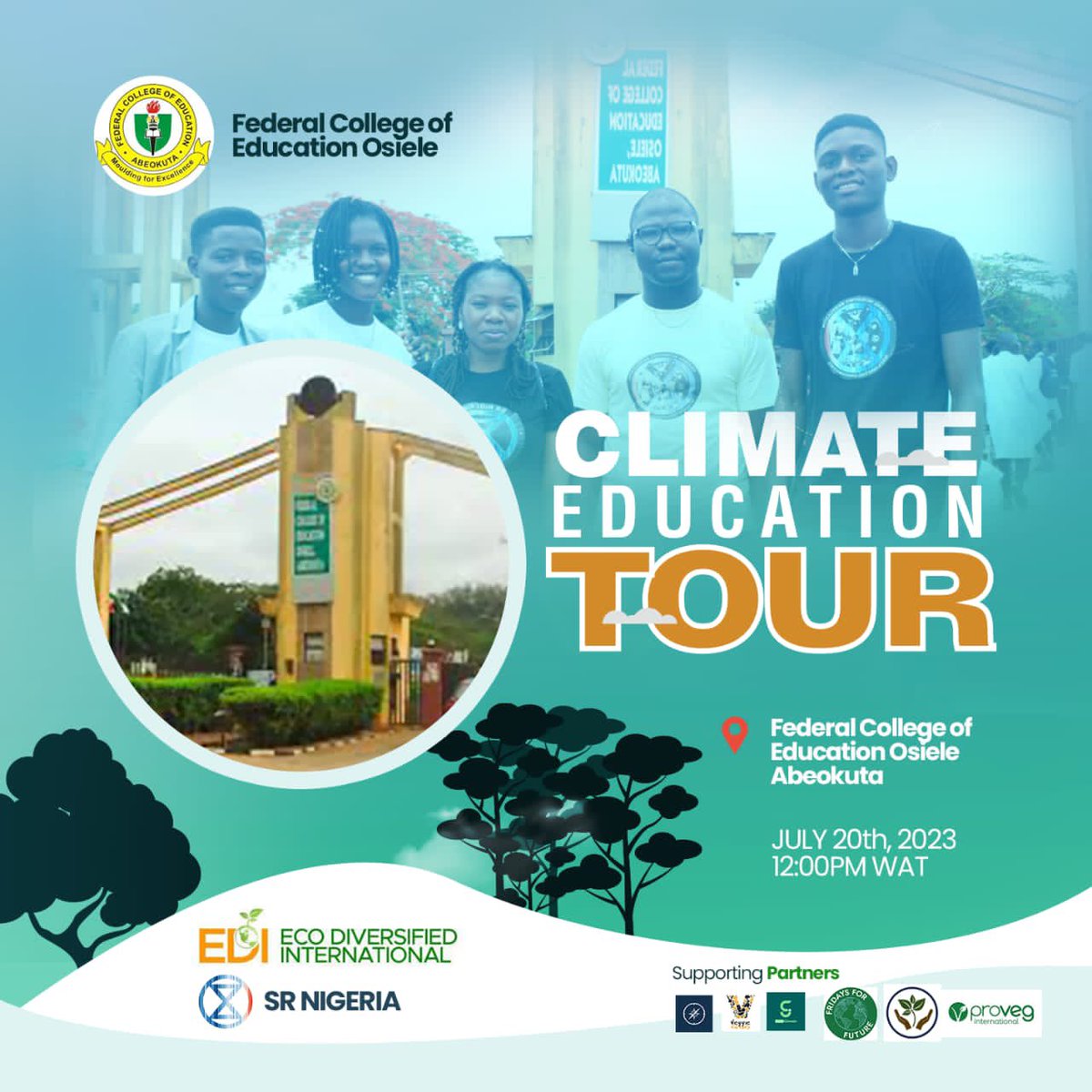 Toyinclimate's tweet image. We are set for today’s impact! 
.
.
#climateeducation #climatetourNigeria #osiele #abeokuta #econetwork