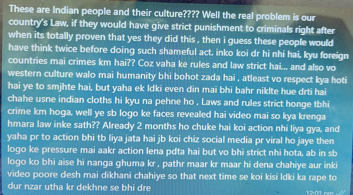 itskashish08's tweet photo. #Manipur #ManipurViolence #IndianLawIsWaste
Request to government #ChangeLaw please take immediate and strict action with criminals , give them strict punishment and show it to whole India so that before doing any crime people think twice! Need strict punishment for crimes🙏🏻🙏🏻 https://t.co/lOfkXbM3lW