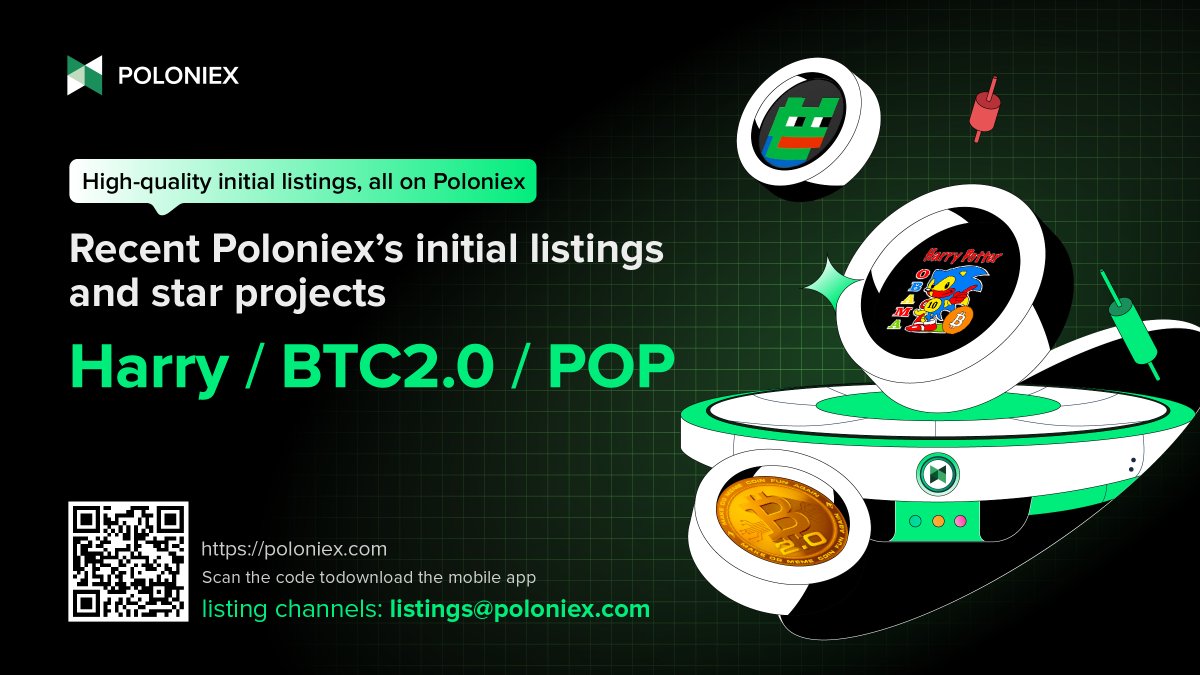 Poloniex's tweet photo. Discover the Hottest High-quality Assets, all at your fingertips, only on #Poloniex! 🔥 @justinsuntron @btc2__erc @Proof_Of_Pepe @hpos10iETH

 #Crypto #HarryPotterObamaSonic10Inu #BTC2 #pop https://t.co/JCICDRsldO