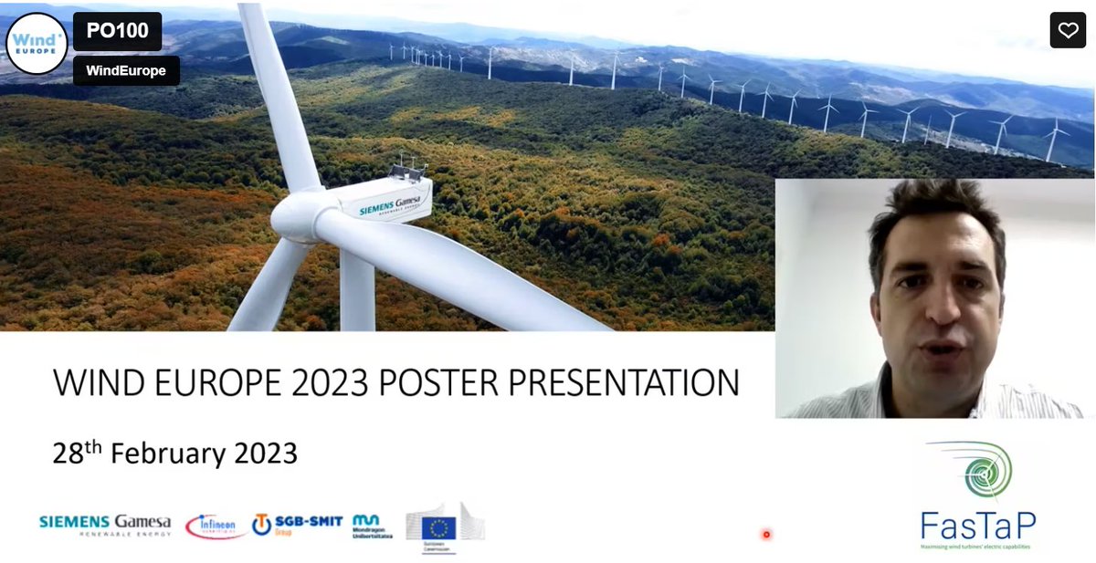 FastapEU's tweet photo. 📢Do you remember @FastapEU Showcased at @WindEuropeEvent in 📍#Copenhagen?

🧐#FernandoSantodomingo, Senior Key Expert at @SiemensGamesa and project coordinator of the @FastapEU project presented a poster

👉Video presentation: https://t.co/5pa41TTDop
👉https://t.co/kRCvNKTHhD https://t.co/5MZ6NTAkNV