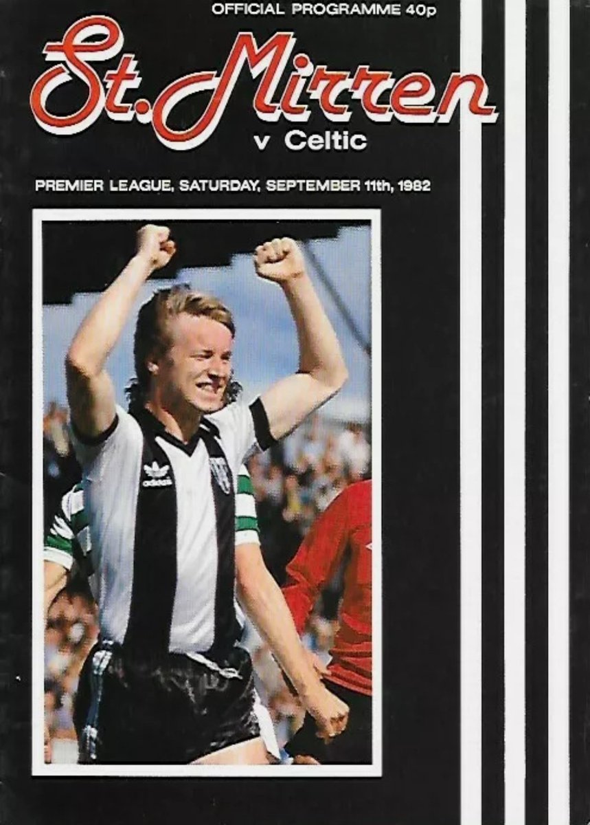 11 September 1982
St Mirren 1-2 Celtic

#celticthrowbackthursday

Celtic came from behind to win - thanks to two penalties.

St Mirren led after 12 minutes but two second half Charlie Nicholas strikes gave Celtic the two points.

#celtic #celticfc #football #celticprogrammes https://t.co/IAYXEay9IW