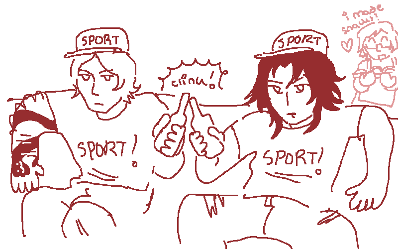 they are definitely sports bros together #persona2