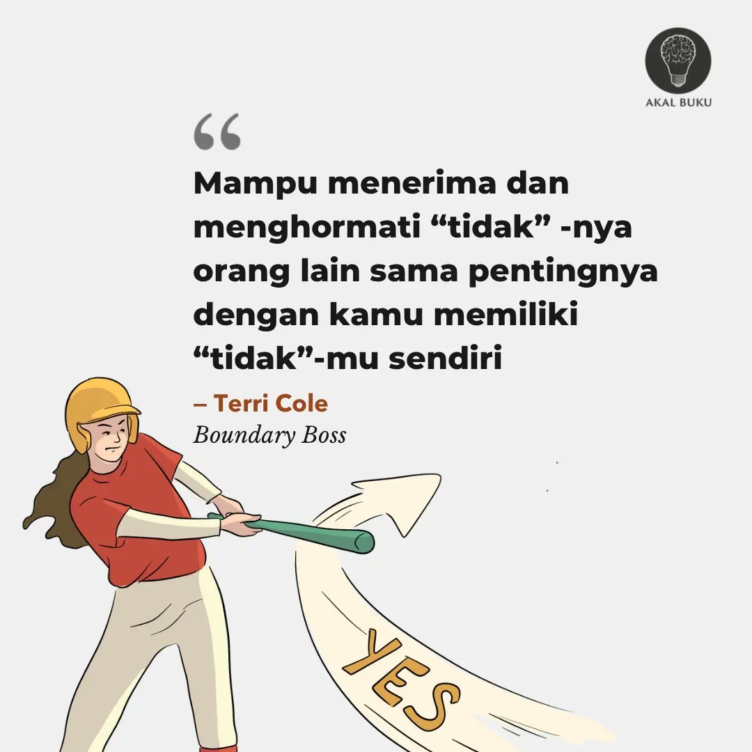 Mengatakan 'tidak' pada orang lain bukan berarti menutup komunikasi, begitu juga dengan menerima 'tidak dari orang lain.