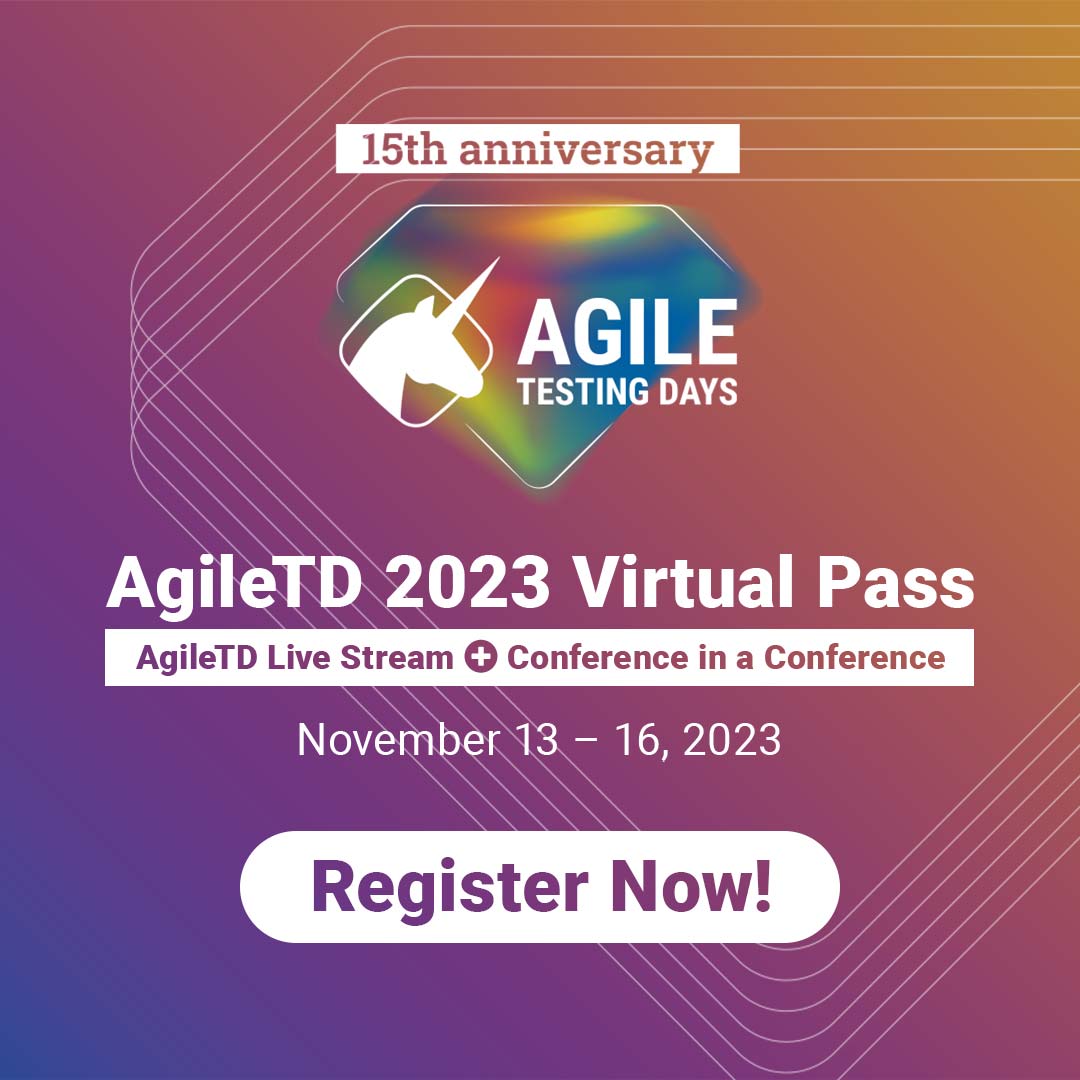 AgileTD's tweet image. Don't miss out on the knowledge-sharing extravaganza at #AgileTD! Whether you prefer on-site or virtual attendance, we've got you covered. Get your tickets today and secure your spot!🦄 

Share it with your team!😎
➡️ is.gd/IYJQXF
#Testing  #SoftwareTesting #Conference