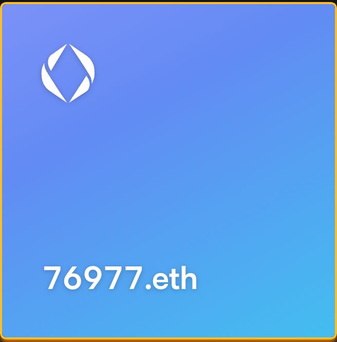 Going_eth's tweet photo. Bought #ENSdigits 5D👉 76977.eth 💥
Show my list of #ENS:
76977.eth-0.069
26646.eth-0.026
33023.eth-0.02
82330.eth-0.013
6D
604000.eth-0.026
642000.eth-0.02
690420.eth-0.2
566669.eth-0.01
585885.eth-0.01
Palindrome
606666606.eth-0.06
1112222111.eth-0.02
11966911.eth-0.01
👁 https://t.co/maiS3y1Im4
