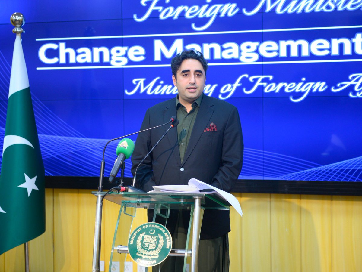 BBhuttoZardari's tweet photo. Last evening, I took stock of the status of implementation of reforms in MoFA for improving its internal working methods and practices. Proud of my Change Management Team for the pace of implementation of major transformative reform projects in diverse areas including automation and digitalization, human resource, admin. & finance, communication, logistics, career development and mobility, knowledge management, public diplomacy, consular, protocol services, and modernization of training facilities at the Foreign Service Academy. These reforms will further equip MoFA to deliver on a people centric, development focused, and peace oriented diplomacy.
