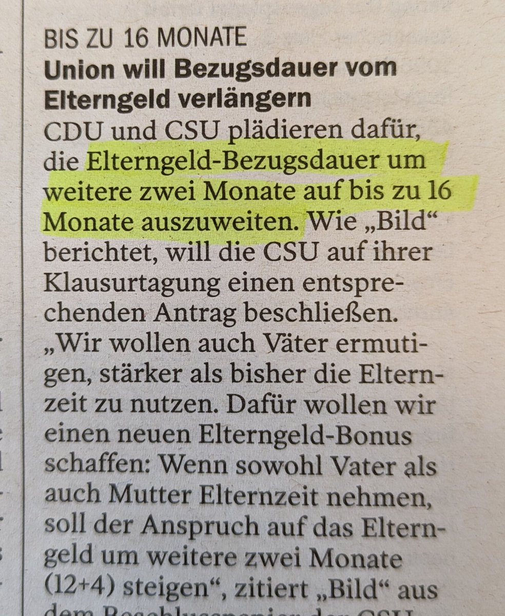 Vielleicht sollten wir angesichts des sich verschärfenden Abeitskräftemangels langsam mal damit aufhören, ständig neue oder höhere Leistungen für das Wegbleiben vom Arbeitsmarkt auszuloben.