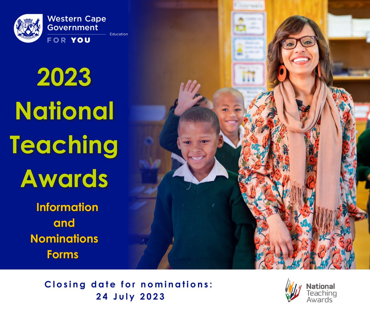 📢Reminder! The National Teaching Awards nominations are still open, but time is running out fast!
Click on the following link to access all relevant information:
bit.ly/National_Teach…

#NationalTeachingAwards #Educators #TeachersRock  #NominateNow #CelebrateExcellence