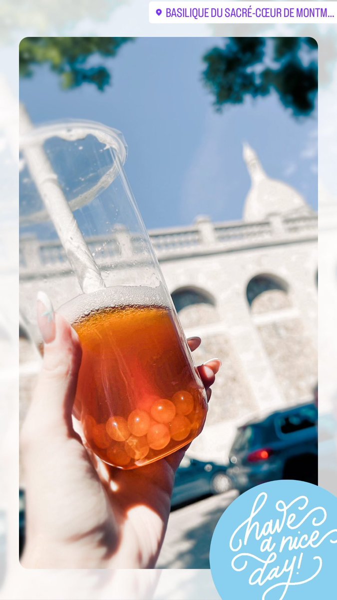 arti_xana's tweet photo. Miłego dnia ☀️
#HaveAGreatDay #haveaniceday #SacreCoeur #paris #bubbletee https://t.co/m39O9dCIkQ