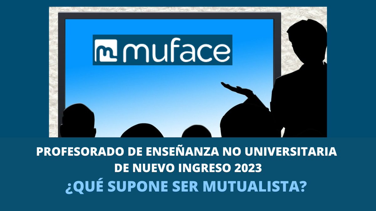 💁🏻‍♀️NUESTRA BIENVENIDA, DOCENTES 2023

🏁Sept 2023
⏩Afiliación masiva de docentes de enseñanza no universitaria a MUFACE
🥳🎉Enhorabuena‼️
#SeguimosCreciendo 

ℹ️ Consulta en nuestro Formulario de Atención, vía web o App: 
muface.es/muface_Home/mu…
⬇️